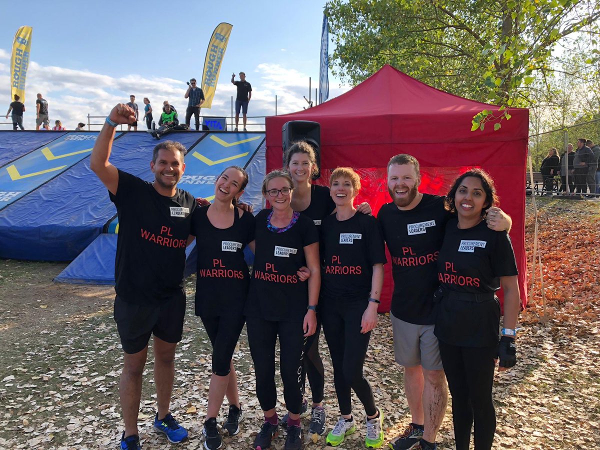ProcurementLDRS's tweet photo. Last weekend 12 PL WARRIORS took on the Rough Runner.
The team ran, jumped, climbed and fell over 5&10km of obstacles, ending with the Gladiators travelator.
We have raised a total of £886.88 for @plasticoceansuk
To donate: https://t.co/ZGY1AD6LFl
#OnePL https://t.co/V8nzEhlziH