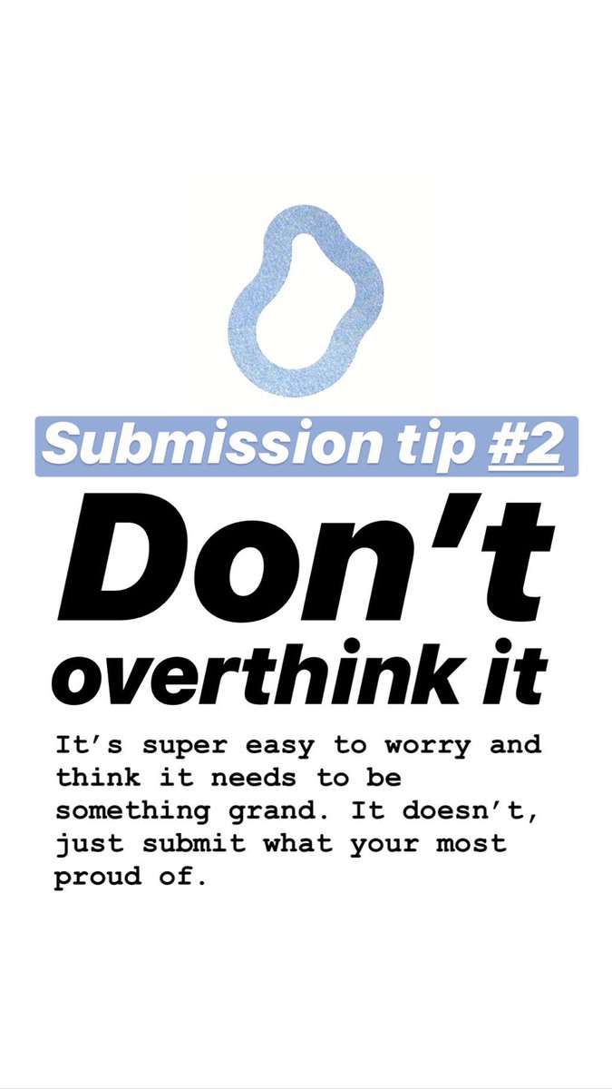 Submission tip #2 - ‘Don’t overthink it’

Don’t worry too much about the bio and description either, just say what your project is in simple language, add a little about why you took the photos too.