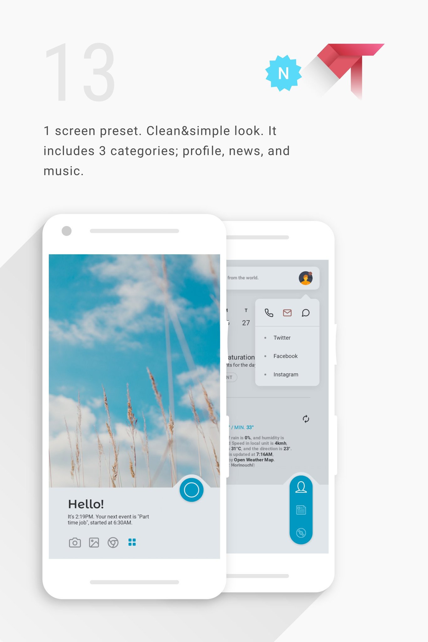 Masaoka Taro アプリ配信中 Klwp テンプレート 実は 一ヶ月ほど前にklwpの無料テーマを追加してました タブレット端末を含め全ての画面サイズに対応するので 良かったら使ってみてください Mtstyle13 Mt Styles For Klwp ダウンロード