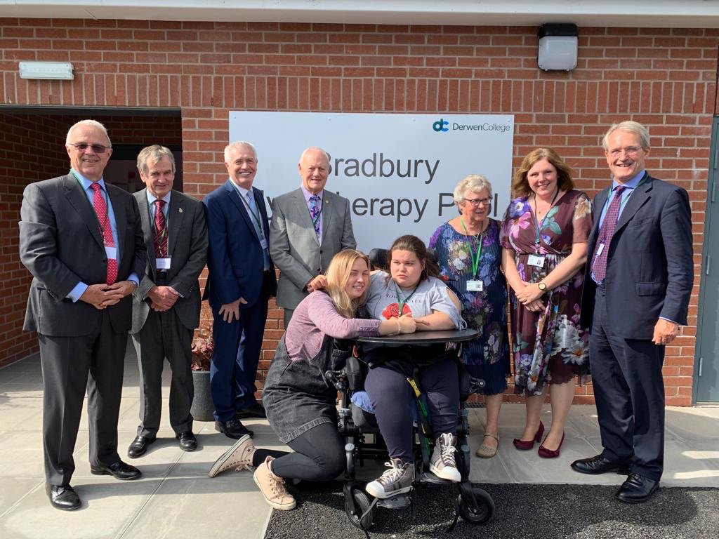 Congratulations to all on the opening of the Bradbury Hydrotherapy Pool at <a href="/DerwenCollege/">Derwen College - Post-16 specialist college</a>. The £750k facility will provide great opportunities for therapeutic exercise and relaxation for both students and the local community. 
<a href="/WestonFdn/">Garfield Weston Foundation</a> <a href="/sjpwealth/">St. James's Place</a>