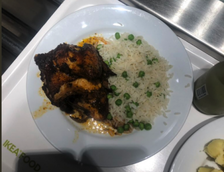 TheVoiceNews's tweet photo. IKEA removes jerk chicken and “rice and peas” dish from menu after image goes viral https://t.co/MPW3jJMT29 https://t.co/ZzY06Av2Vw