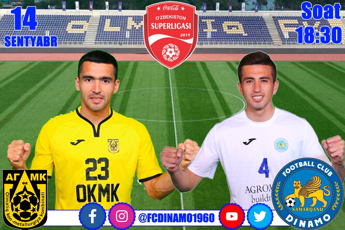 ⛳️ #Превью:
АГМК 4 ойдан буён уйида ютолмаяпти, «Динамо» сафарда ғолиб бўлмаган. Ким нохуш анъанани бузади?
fcdinamo.uz/news/sections/…
👉 t.me/FCDinamo1960
#Динамо