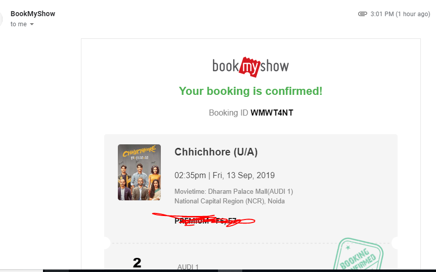 m_amit1's tweet photo. @bookmyshow how this is possible to book a ticket of show at 2:35 at 3???? https://t.co/y4CEcrGqDM