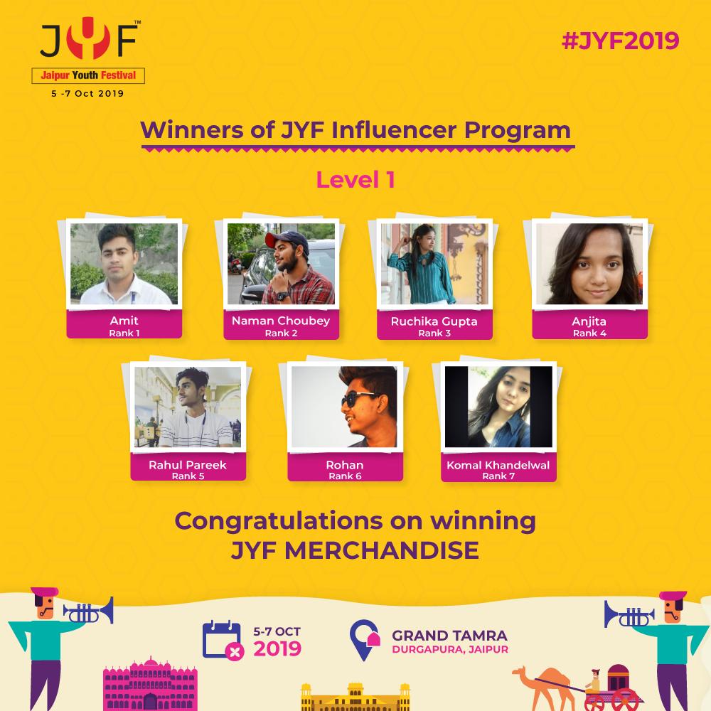 jyf2019's tweet photo. We are pleased to announce the winners of level 1 of JYF Influencer Program. Heartfelt congratulations on the well-deserved success of our influencer. Our influencers will receive the official merchandise of JYF 2019.
#JYF #JYF2019 #JYFUNITED #Congratulations https://t.co/4Gdu3ztYnJ