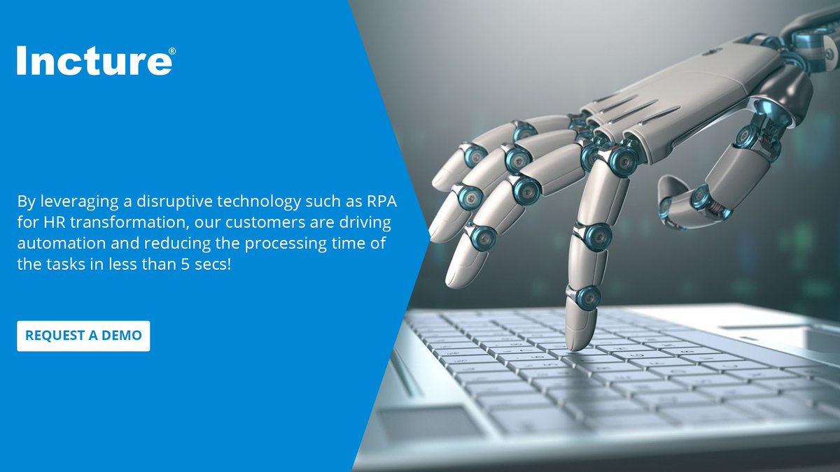 incture's tweet photo. Automation and RPA become “virtual workforce” that augment and enhance HR capabilities, request for demo at — https://t.co/vXZdQVBzZL
#SAPCloudPlatform #DigitalWorkPlace #DigitalHR #UnifiedDigitalWorkPlace #SuccessFactors #SuccessConnect2019 https://t.co/X0qyb1wjqx