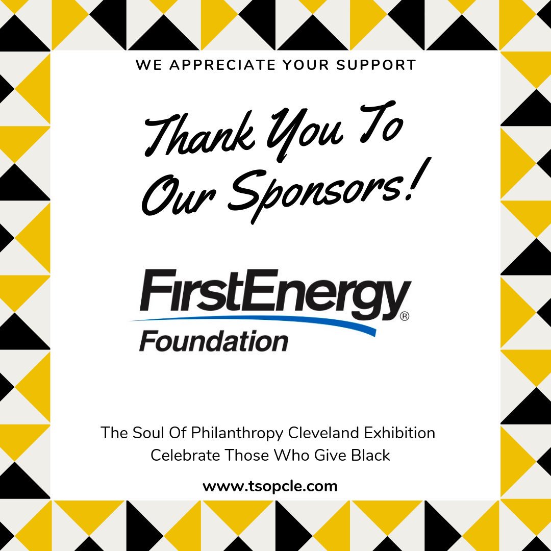 tsopcle's tweet photo. @tsopcle exhibition, Celebrate Those Who Give Black, presents a collection of historic and contemporary stories and images about Black philanthropy in our region.

Thank You #FirstEnergyFoundation for supporting the vision! #tsopcle#bpm365 https://t.co/92YsniNzS3