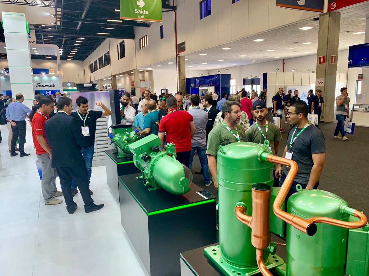 BITZERGroup's tweet photo. Showing #yourgreenworld to all our valued customers and partners at the #Febrava2019! From 10th to 13th September you can find us at our BITZER booth in #SaoPaulo. Just drop by at the ‘heart of freshness’ for some nice and intensive conversations! 😊 https://t.co/UYeyA27nzl