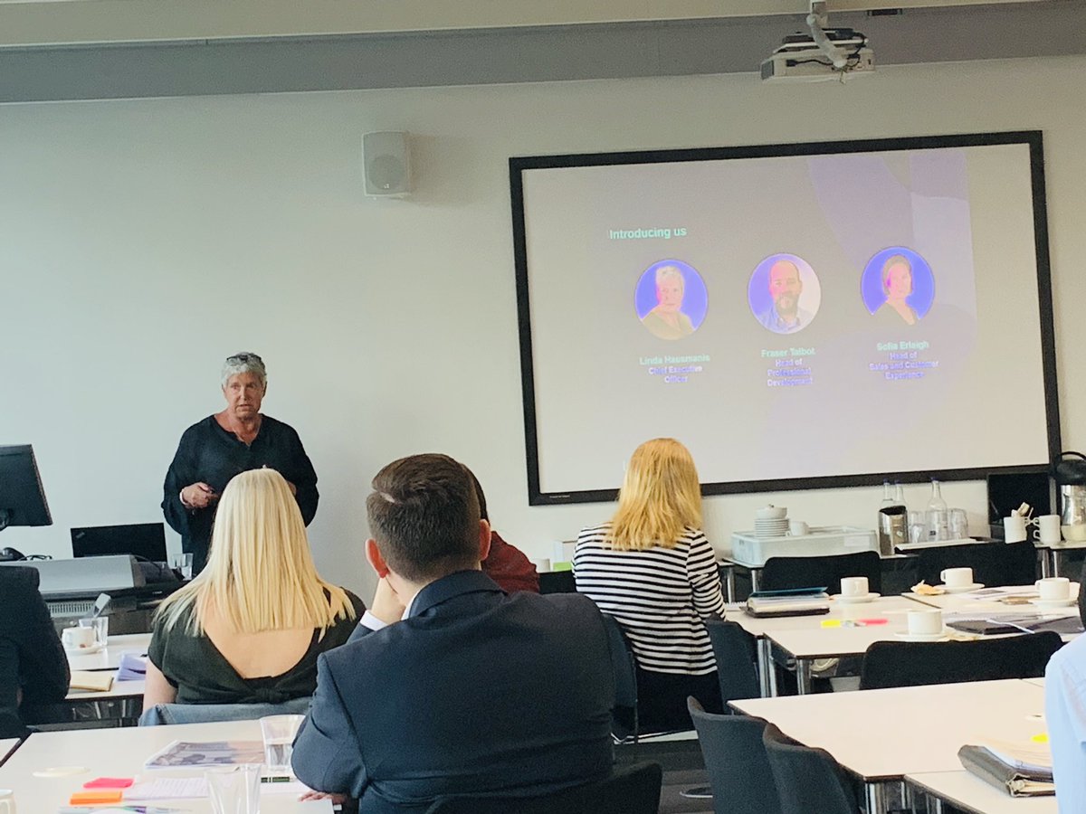 Great opening from <a href="/IWFM_Linda/">Linda Hausmanis</a> <a href="/IWFM_UK/">IWFM</a> - highlighting the importance of growing your own; continuous development of the workforce; creating career pathways &amp; talent pipelines; utilising apprenticeship levy #GMEandF19 <a href="/estates_g/">T&G Estates and Facilities</a>