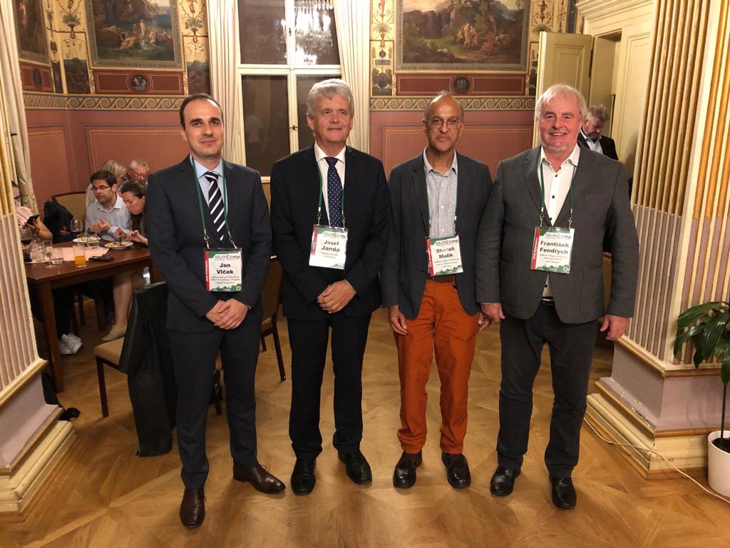MultiCompCOST's tweet photo. Congratulations to the local organisers for a fantastic meeting! Pictured with the Czech @COSTprogramme coordinator and @MultiCompCOST chair.
#carbon #graphene #nanomaterials #interdisciplinary #ResearchMatters #sciencerocks https://t.co/rhXBfATDNP