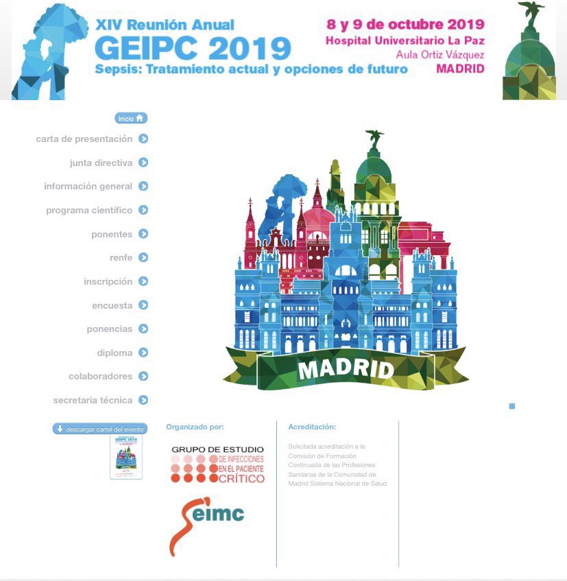 Si no te has inscrito todavía, hazlo hoy #WorlSepsisDay! <a href="/AymonSolutions/">Aymon Solutions</a> <a href="/SEIMC_/">SEIMC</a> eventos.aymon.es/geipc2019/