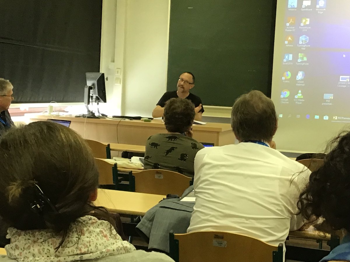 ProfArleneHH's tweet photo. @ProfAFinlayson doing a spectacular job of reflecting on #British #rhetorical #culture using examples such as Tony Blair & Benedict Cumberbatch. Too political? Too religious? Like us? Role of social media platforms confuses genres @ahrcpress #CrisisofRhetoric https://t.co/wifGuYYkeh