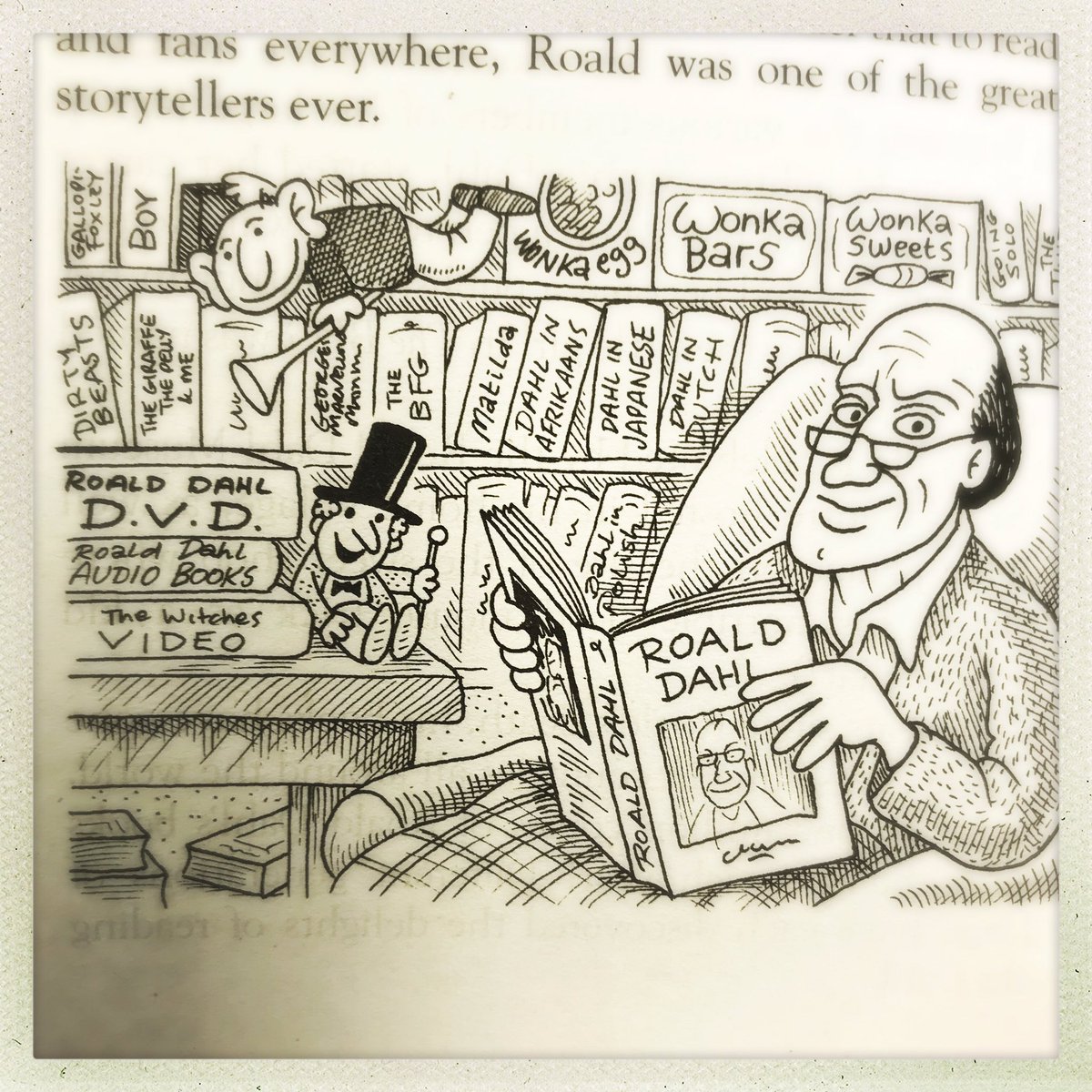 AndrewDonkin's tweet photo. Happy #DahlDay to one and all! Annual celebration to mark Mr Dahlβs birthday and his huge number of ace books. If you want to know more about him may I recommend this... #books #kidslit #kidsbooks https://t.co/XZgwaJXd6a