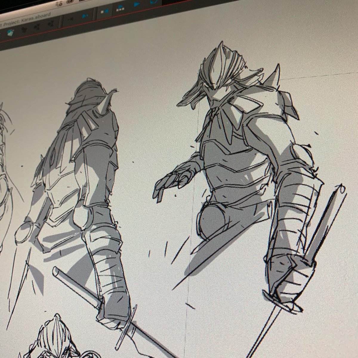 Was watching #karas and ask myself "how would I break that character down if it wasn't CG?" And then...i tried...and im thankful that I don't HAVE to do this... Every version of mine looks different 🤷🏾‍♂️ lol. But it was fun for warmups before boards. #anime 