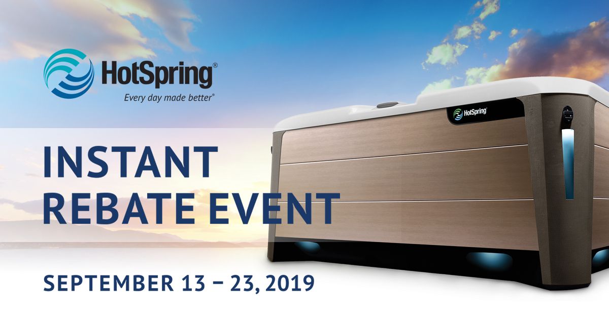 Our Hotspring Spa Instant Rebate Event starts today! Get a great deal on the best #hottub in the industry.  Visit our showroom at 1000 ST. ANNE'S ROAD for more details. #winnipeg