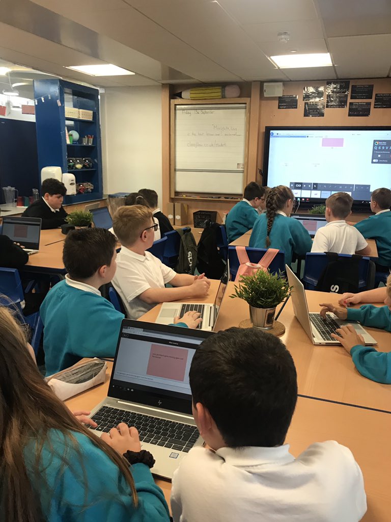 KincaidstonPS's tweet image. P6/7 tried out ClassFlow for the first time today. We were working on direct speech and used it to punctuate sentences and peer assess answers. Great discussions and some very positive feedback #promethean #classflow @SACTechDigital