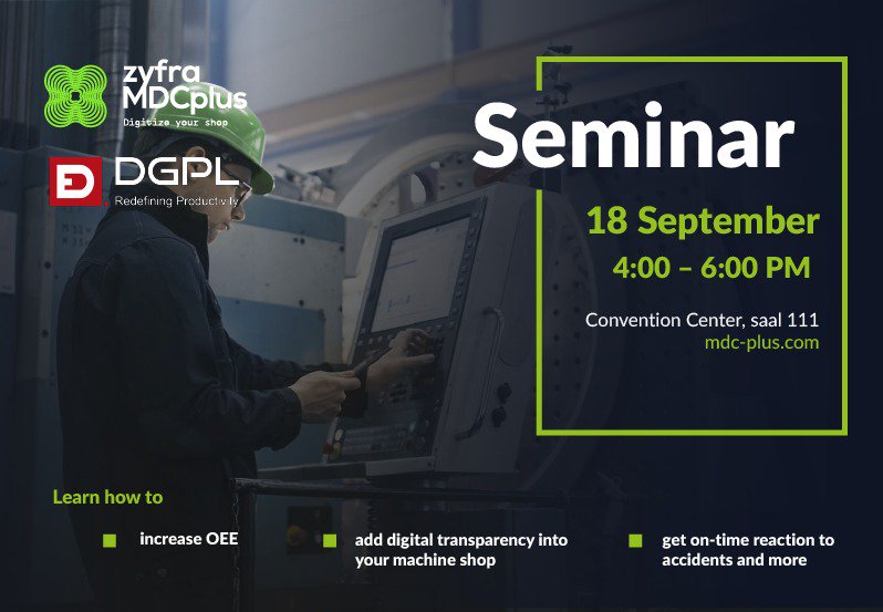 DGPLIndia's tweet photo. DGPLindia and Zyfra inviting you to the seminar at #EMO2019

#Zyfra #MDCplus #Zyfraindia #ZyfraDGPL https://t.co/40WacuyoXn