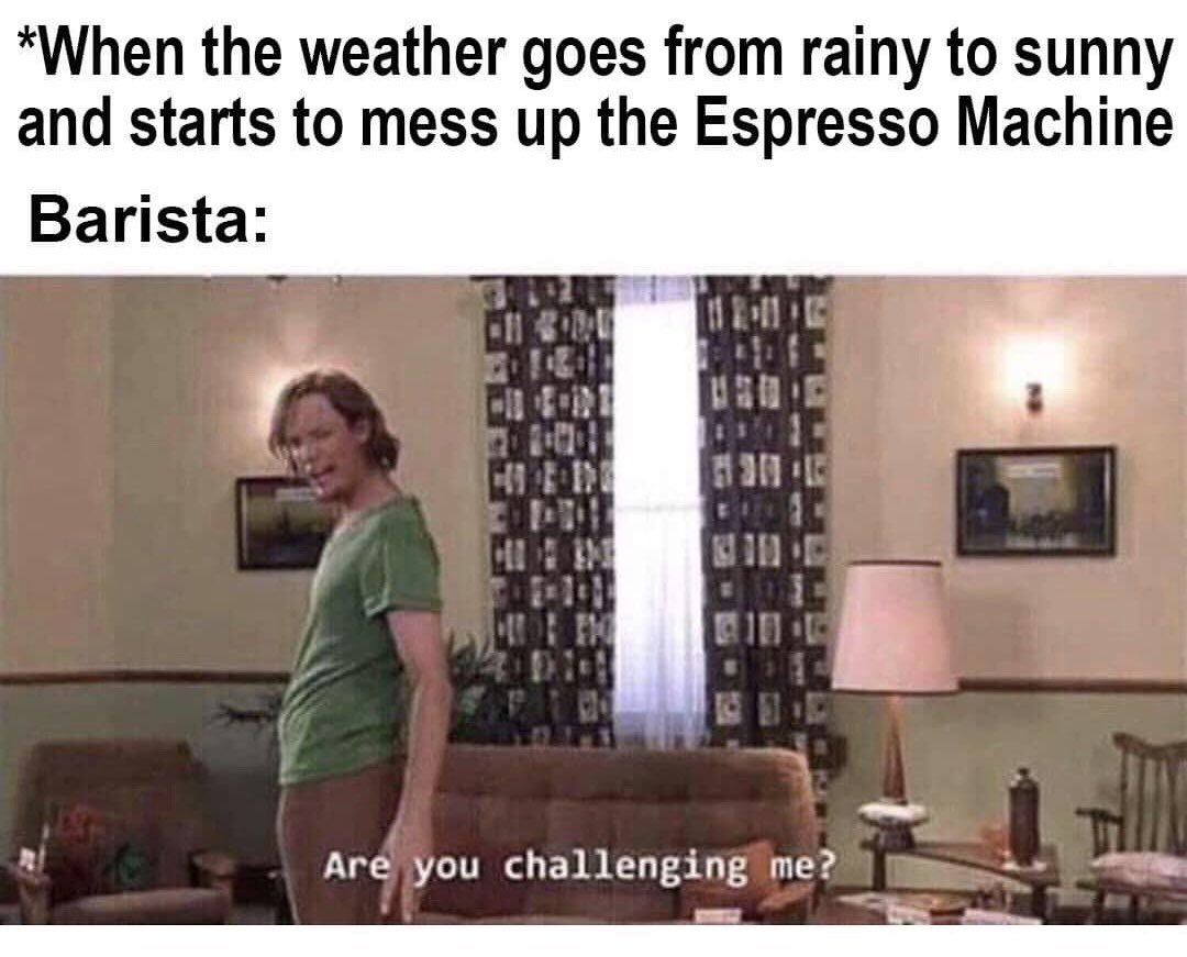 CoffeeWaves's tweet photo. Tag your barista friends who know the struggle 😂#baristaproblems https://t.co/pOSdV3zPCX