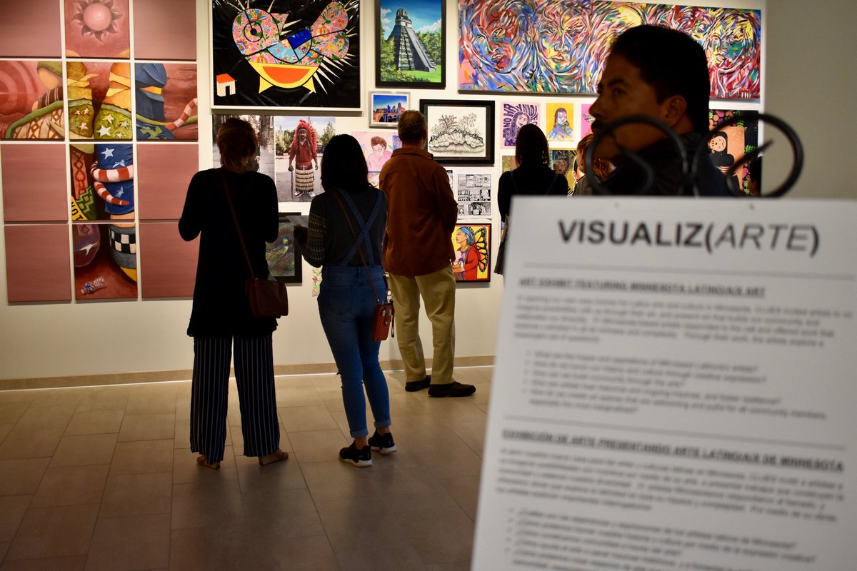 CLUES_MN's tweet photo. Bienvenidos to #CLUES_MN #Latino #Art #Gallery! The gallery’s inaugural exhibition, #VisualizArte, opens September 12 and runs through December 12. Read more at https://t.co/tYfBVpQmy4
--- https://t.co/YLu1XSDHLI
