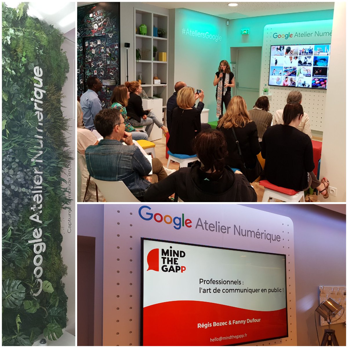 Merci aux équipes de <a href="/GoogleEnFrance/">Google en France</a>  #Rennes et en particulier à <a href="/melaniemorin35/">Mélanie Morin</a> : un beau moment d'échange avec les spectateurs à l'heure du déjeuner sur notre atelier "l'art de communiquer en public" #ateliersgoogle
Prochain rdv, le mardi 24/09 à 11h à <a href="/JRCE_Bretagne/">Entreprendre dans l'Ouest</a>