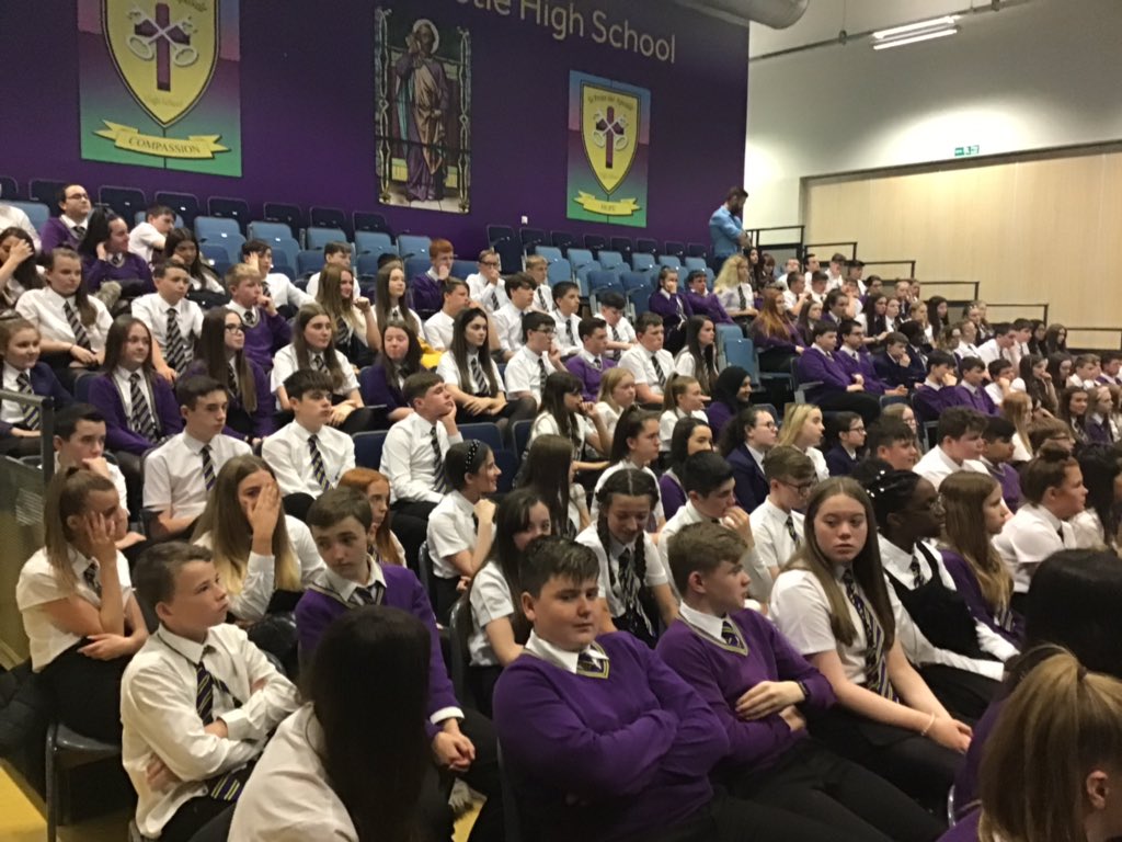 Pupil Parliament Assemblies took place throughout today, led by Mr McGilchrist and Mr Muir, giving our young people the opportunity to sign up for our Pupil Working Groups 💜💛#pupilsleadinglearning #community #learningreview #purpleandgold
