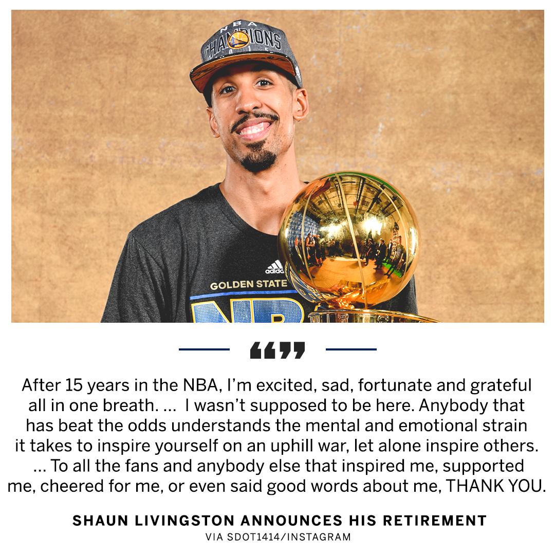 Shaun Livingston gives thanks to everyone who has supported him through