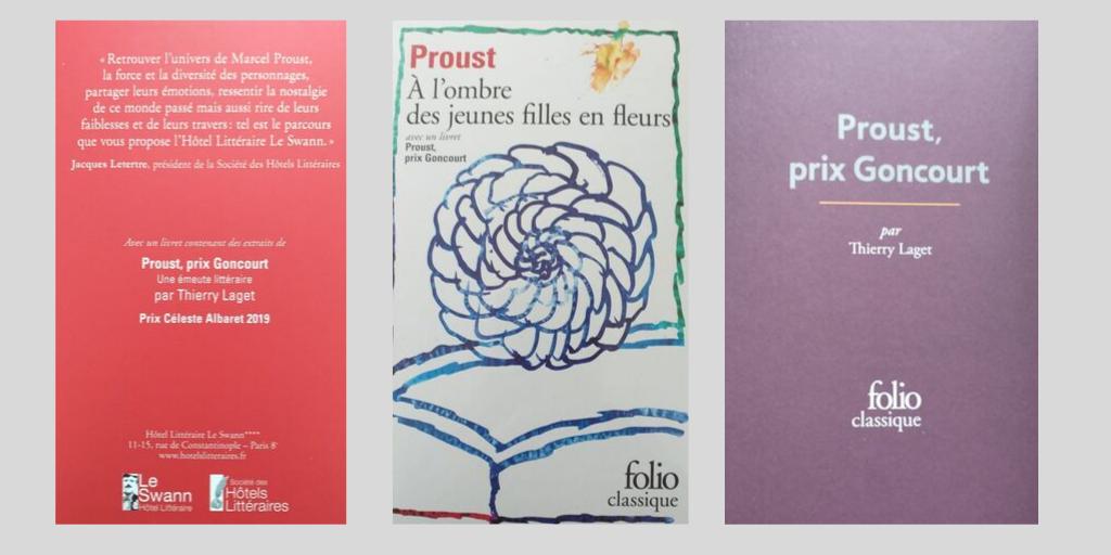 H_Litteraires's tweet image. #VendrediLecture parution sous étui en tirage limité chez @Folio_livres de "À l’ombre des jeunes filles en fleurs" ! Avec une illustration originale de Pierre #Alechinsky, et un livret évoquant "#Proust, prix Goncourt" de @ThierryLaget, il est aussi estampillé Hôtel #LeSwann !