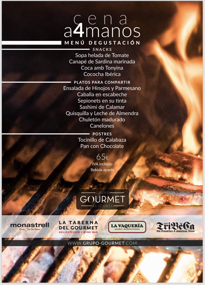 #SaveTheDate #4manos <a href="/asadorvaqueria/">Asador la Vaquería</a> con Sebastián Abad y Nacho Domenech #susurrandoalasbrasas