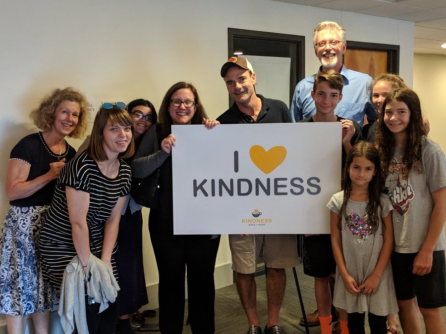 It was great to see our friends from Kindness Cafe at last week's art show! We're excited about their plans for creating an environment that will enable people with &amp; without disabilities will interact as peers. Kindness Cafe will open later this fall at the Brooks Family YMCA!