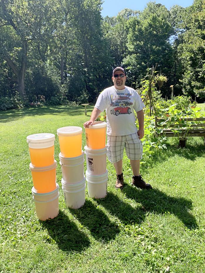 Keith Tumulty, 36, has been entering bee products in the fair for the past four years, but this season brought the most success. He said he won a modest amount of cash, ribbons and a honey pot trophy for his efforts. READ: ow.ly/XEnO50w8KmV