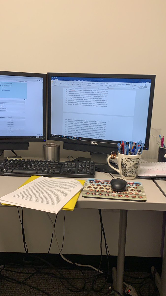 BridgetAHannon's tweet photo. After 2 weeks away, Iโm glad to be back at my desk (and with my writing buddies @Caitlyn052590 & @CNCannavale)! #dissertationstation https://t.co/tH2TIDdGro