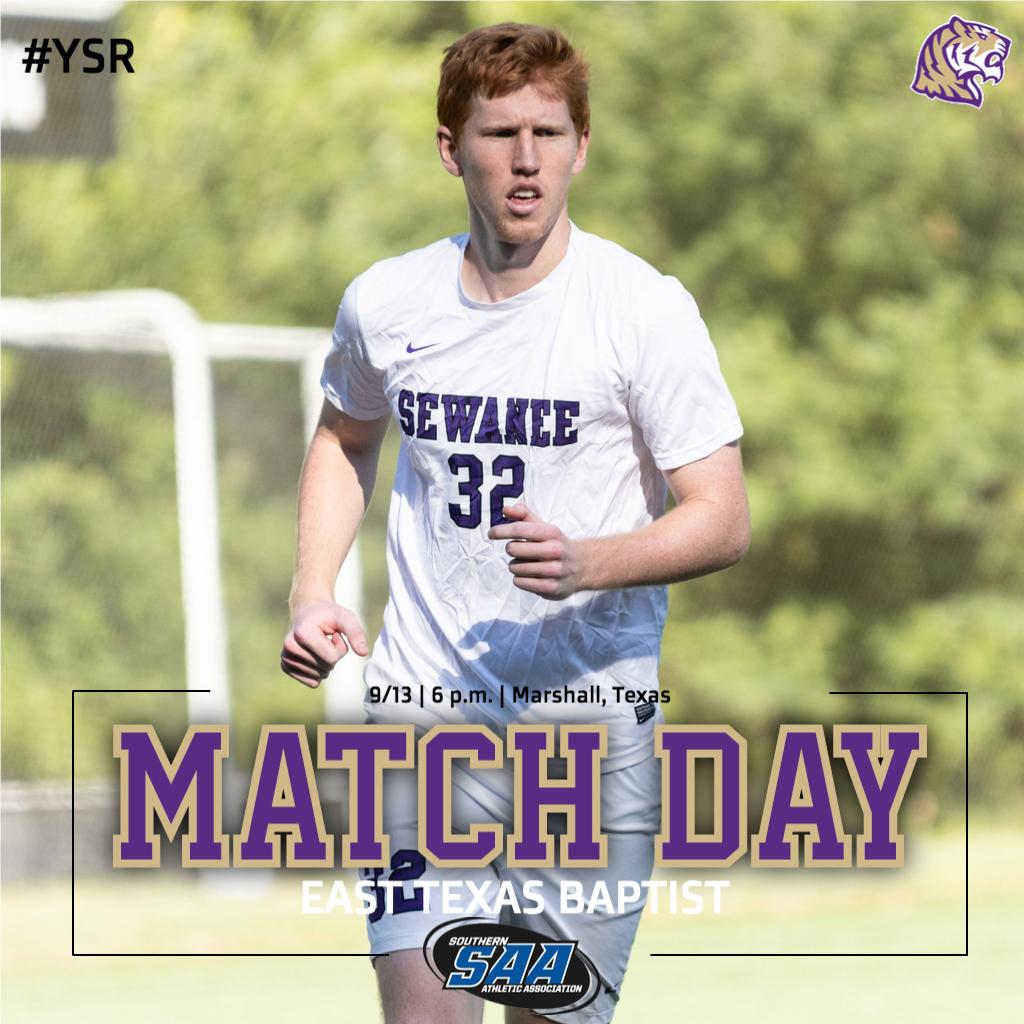 .<a href="/SEWANEE_SOCCER/">Sewanee Men's Soccer</a> is in the Lone Star State this weekend!

📍: Marshall, Texas
⏰: 6 p.m.
🆚: East Texas Baptist
📺 / 📶: sewaneetigers.com/composite

#YSR | #d3vb