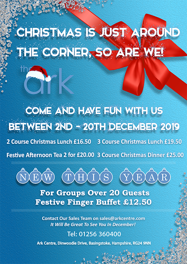Christmas Menu prices at The Ark Basingstoke for this year #christmasattheark