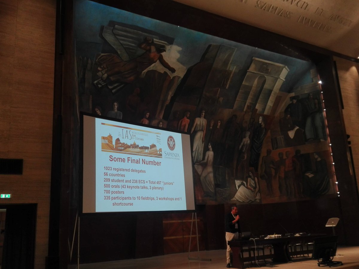 34thIAS's tweet photo. Thanks to all the 1023 partecipants from 56 countries, among which more than 200 students and 200 ecs🎉🎉🎉
You made the meeting great! @34thIAS @sedimentology https://t.co/1v5EwuICZ3