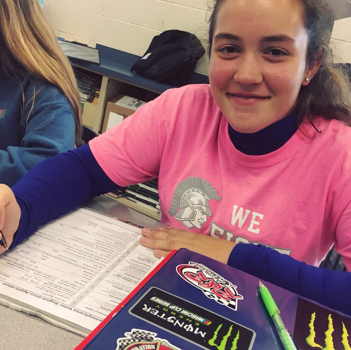 GardenSpotEng's tweet photo. It's an exciting day here at GSHS! Journalism students in the class of 2020 are registering to #vote 👍👨‍🎓👩‍🎓 
These same students are also planning a community service initiative to get their classmates registered to vote, too.  #Spartans
@ELANCOSD  @GardenSpotHS https://t.co/wdcBy8V5rz