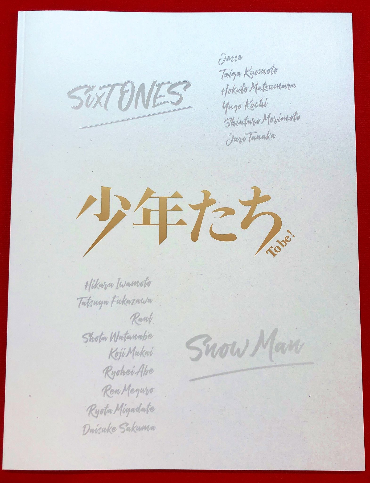 SixTONES - ☆お値下げしました！☆【SixTONES】 ツアー 少年たち パンフレット SixTONES ツアーパンフレット3冊セット - メルカリ