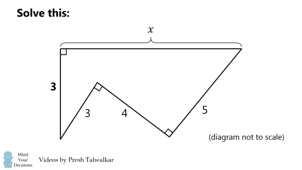 BinaryChallenge's tweet image. 99 Percent Fail – Solve For The Length bit.ly/2YXjwUl #math #puzzle via @preshtalwalkar