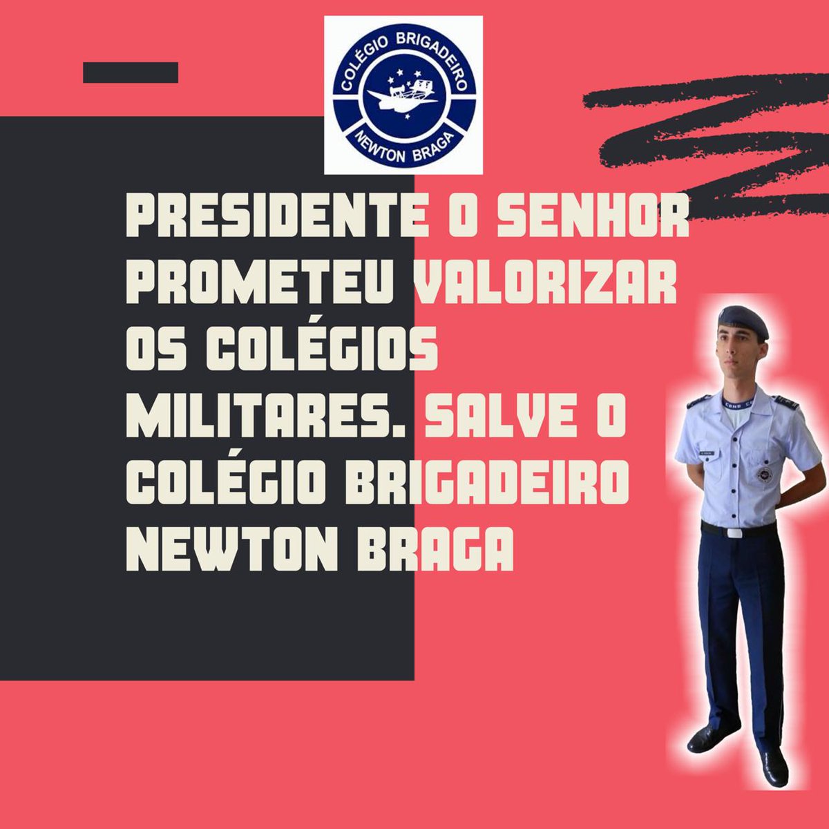 AmandaLeonor5's tweet photo. #SalvemONewtonBraga
#ÉMilitarÉFederal
@jairbolsonaro @FlavioBolsonaro @CarlosBolsonaro @RodrigoMaia @joicehasselmann @portalfab @AbrahamWeint https://t.co/QqdZx5P57d