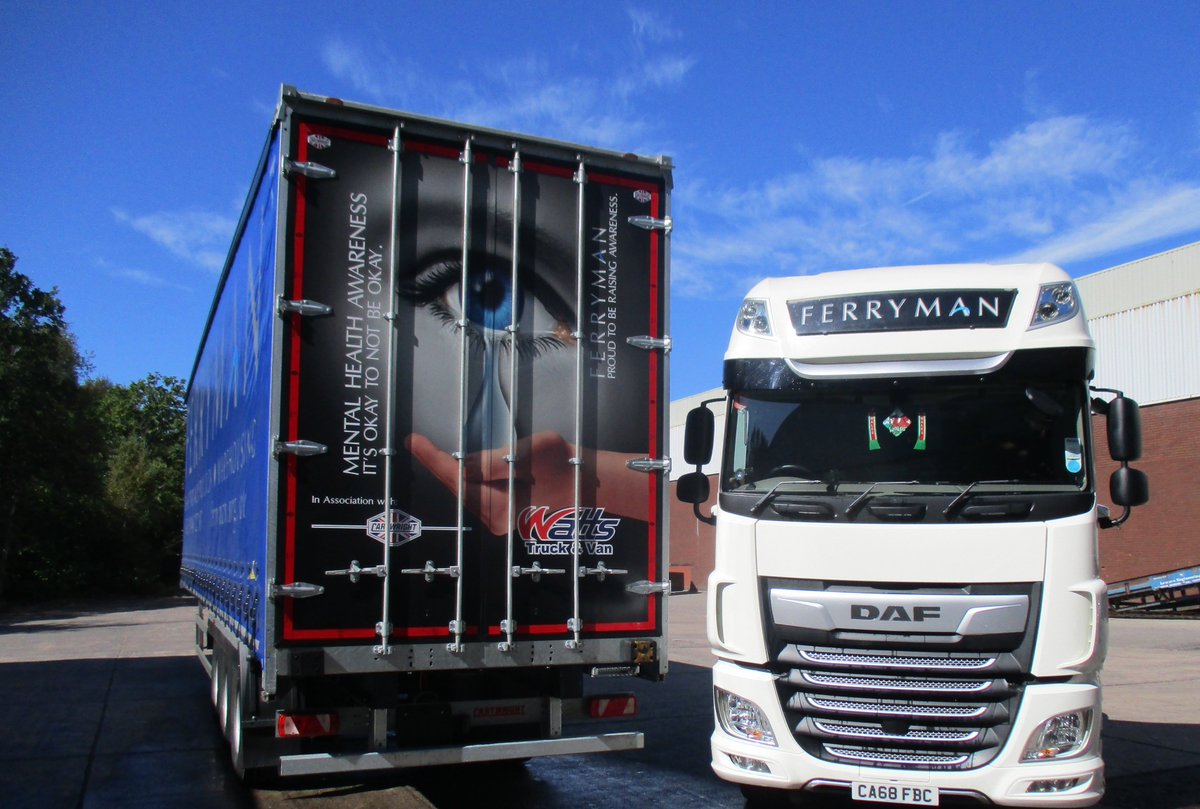 FerrymanLtd's tweet photo. Ferryman/Watts Truck &amp; Van and Cartwright Trailers
All proud to be raising awareness 
#wecare https://t.co/OnDtcDdlpV