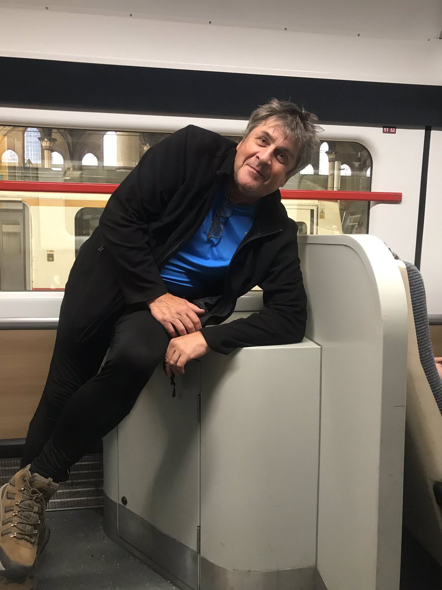 With Julian Pursey doing his Mr September calendar pose on the way to Suffolk for the Shotley 50