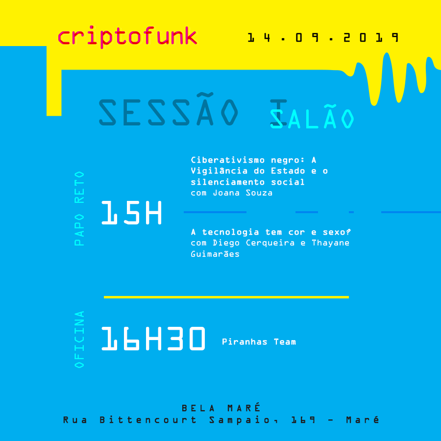 criptofunk's tweet photo. É AMANHÃ!

Se liga na programação completa da #CriptoFunk2019! https://t.co/a21GF1Ez3x