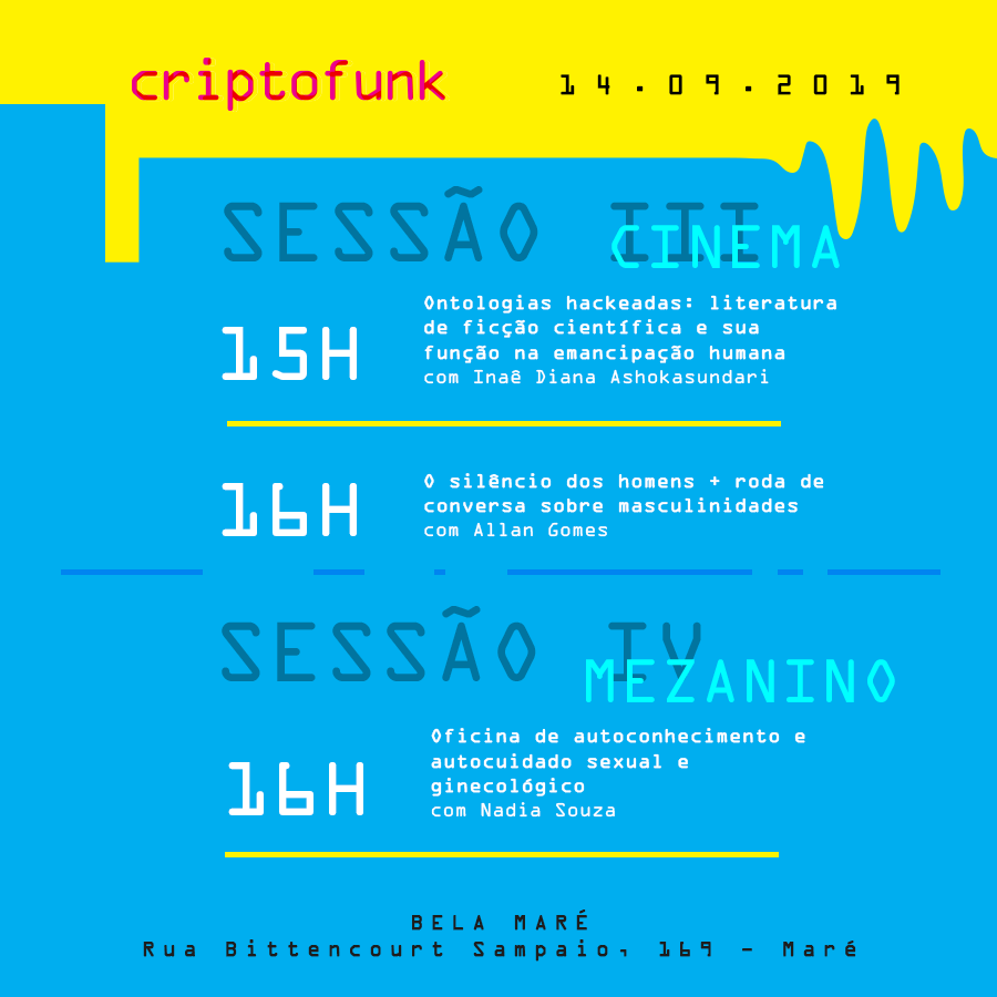 criptofunk's tweet photo. É AMANHÃ!

Se liga na programação completa da #CriptoFunk2019! https://t.co/a21GF1Ez3x