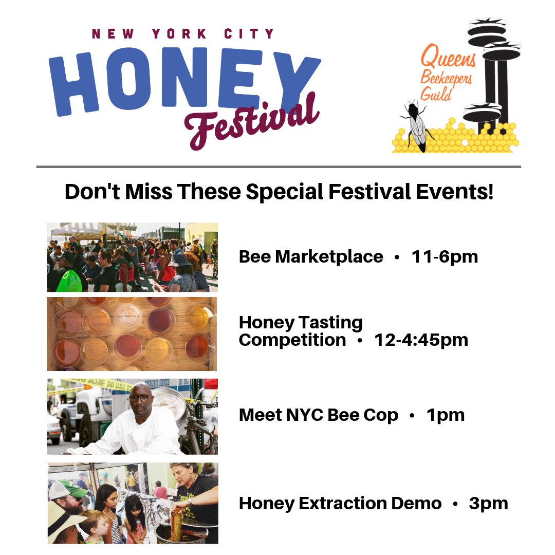 Tomorrow is the day! Lots of honey to try and activities to do. Make sure you don’t miss the 9th Annual NYC Honey Festival.

Rockaway Beach Boardwalk at 106th St
11am-6pm
nychoneyweek.org