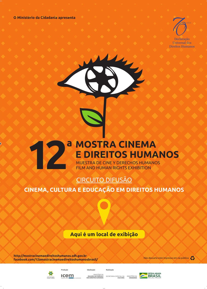 oficialUEM's tweet image. 12ª Mostra #Cinema e #Diretos #Humanos será exibida na #UEM. Sessões serão exibidas nos dias 18, 20 e 21 de setembro, organizadas pelo Centro Acadêmico de #Comunicação e Multimeios | bit.ly/2lSKuKO