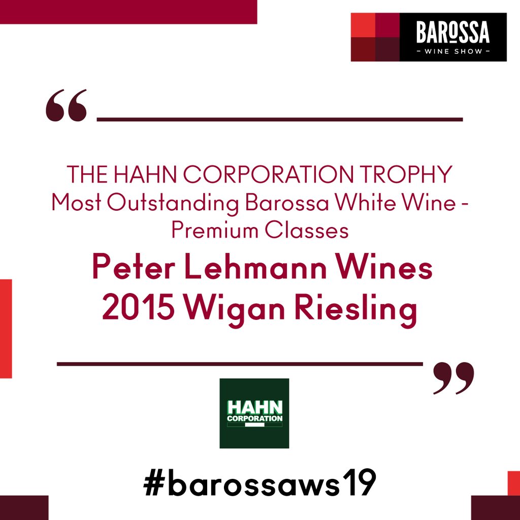 Wigan does it again!

Congratulations @peterlehmannwines!

2015 Peter Lehmann Wines 2015 Wigan Riesling Winner Most Outstanding Barossa White Wine, Premium Classes.

#barossaws19