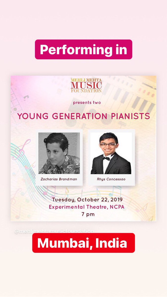 RhysConcessao's tweet photo. 🎹🌹 @LLIMF Music Ambassador @RhysConcessao performing at NCPA Mumbai, India 🌹🎹 @NCPAMumbai @lang_lang
#nrioftheyear #mehlimehtamusicfoundation #rhysconcessao #bollywood #marthaargerich #pianorecital #younggenerationpianists #rocomedia #infage #zubinmehta #purcellschool https://t.co/Dep8zhdUYy