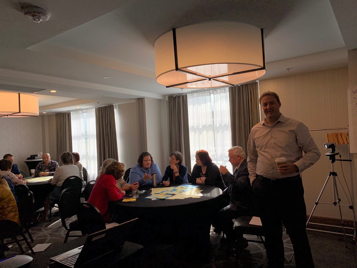 juneabb15's tweet image. Administrators of Phase-in schools engaged in conversation &amp;amp; learning focused on the TLA role. Facilitators; Mike Tobin, Director of Schools &amp;amp; Lynnette Ivany, Principal Phase-1 school. #learningalongside #EducationActionPlan ⁦@NLESDCA⁩ ⁦@EDU_GovNL⁩