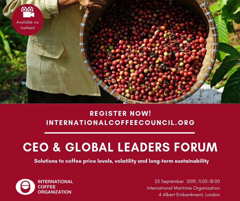 Join us for the first CEO and Global Leaders Forum of the coffee sector on 23 September. Registration now open: internationalcoffeecouncil.org/eng/ceo-forum.…
#cglf_coffee #sustainability #coffee