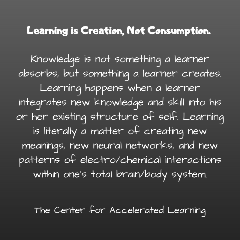“If we have students using screens solely for the use of consumption, that is a huge opportunity lost.  But if we focus on students having ample time for meaningful creation in their learning, that changes what the time looks like in front of a screen.” buff.ly/31iEsTF