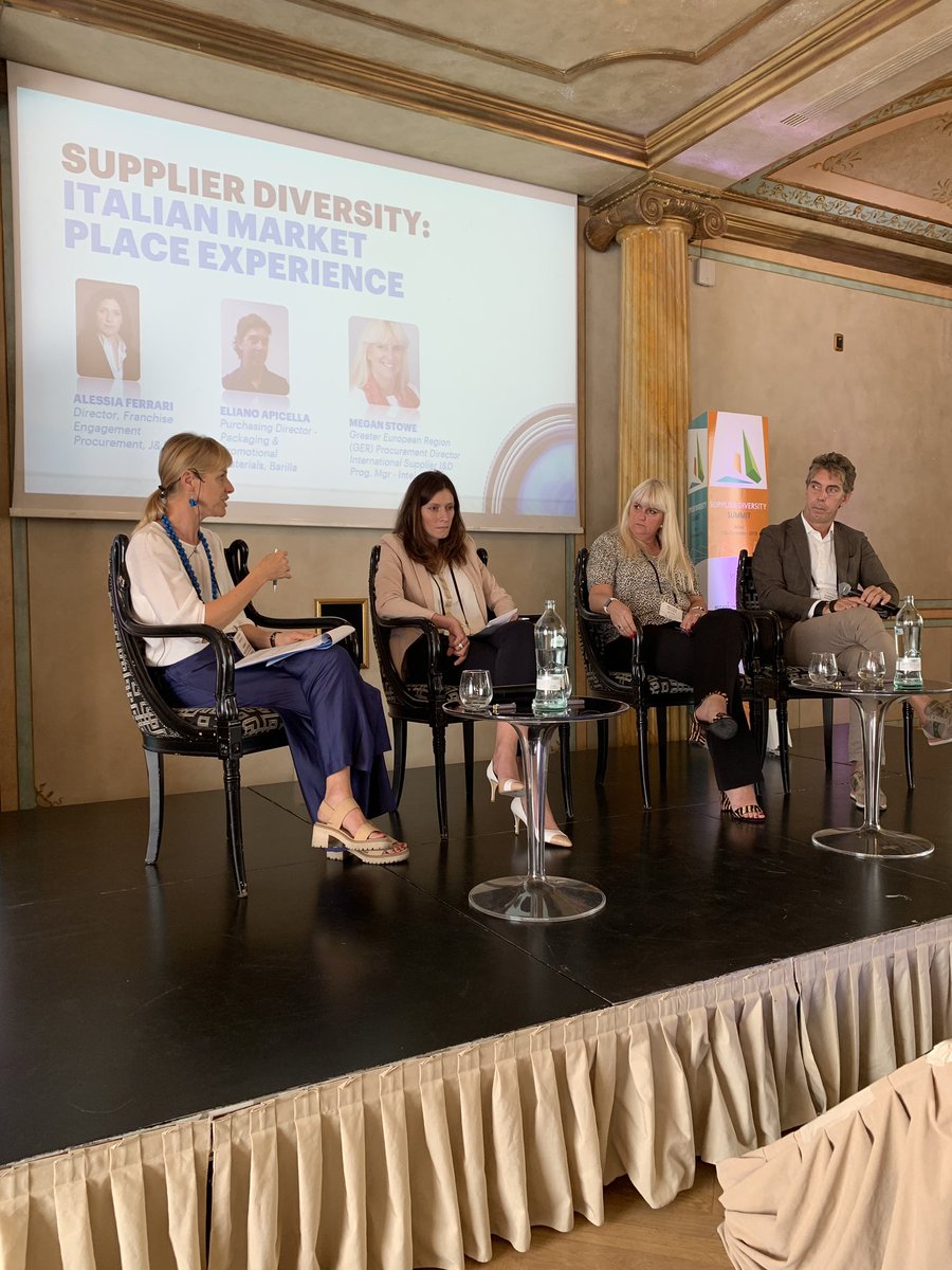 Corporations (Intel, J&amp;J, Barilla) sharing great information on how to grow your supplier diversity program global.  <a href="/meganstowe/">Megan Poulton-Stowe</a>