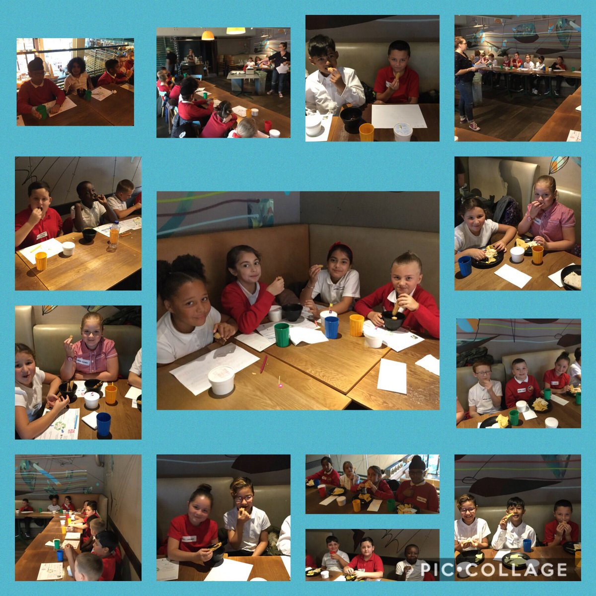 Year 5 had a fantastic day at @wahaca restaurant today. We had delicious food and we learned about sustainability and how to set up a restaurant. We are exhausted!